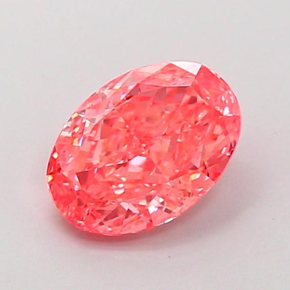 1.33 Ct. Fancy Vivid Pink Oval Lab Grown Diamond