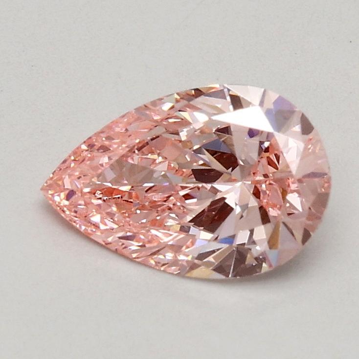 0.57 Ct. Fancy Vivid Pink Pear Lab Grown Diamond