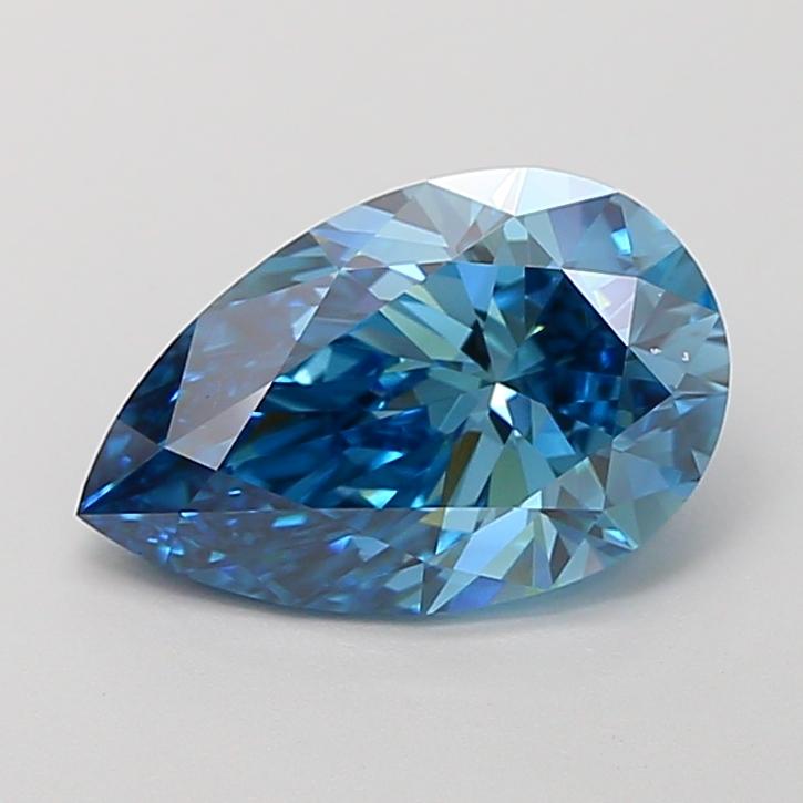1.92 Ct. Fancy Vivid Blue Pear Lab Grown Diamond