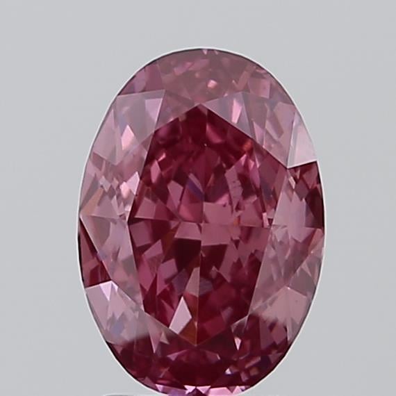 2.51 Ct. Fancy Vivid Pink Oval Lab Grown Diamond