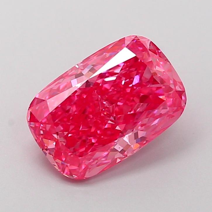 1.38 Ct. Fancy Vivid Pink Cushion Lab Grown Diamond