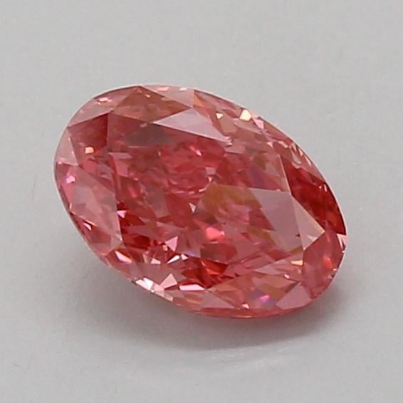 0.97 Ct. Fancy Vivid Pink Oval Lab Grown Diamond