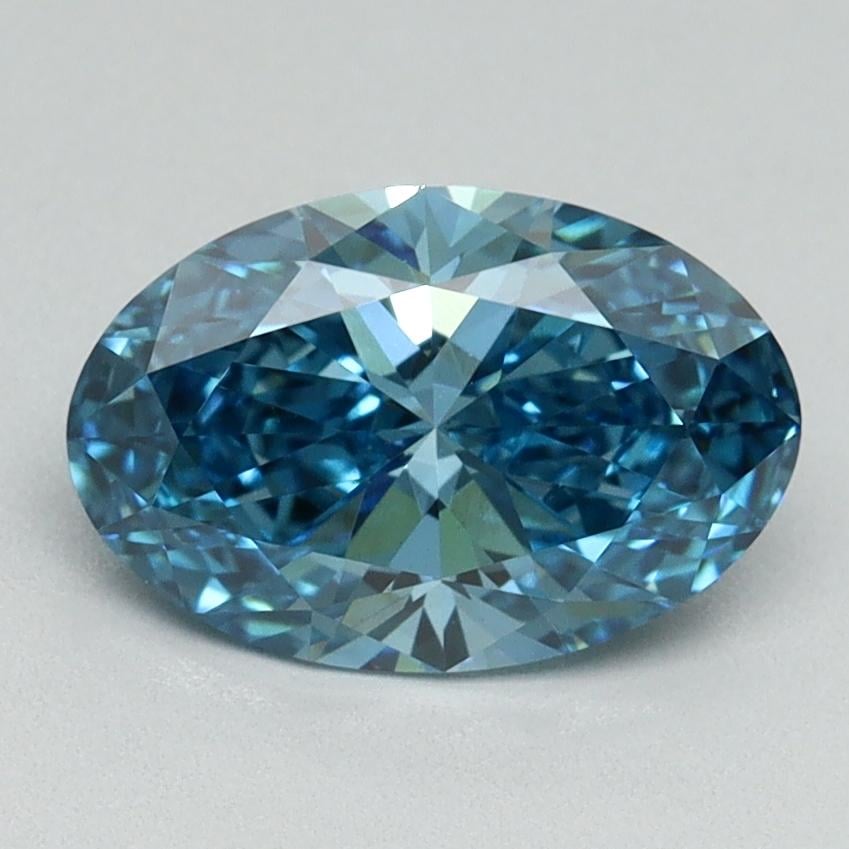 1.50 Ct. Fancy Vivid Blue Oval Lab Grown Diamond