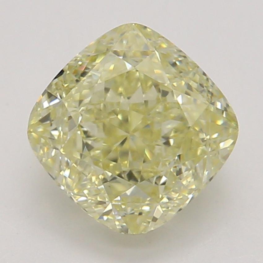 0.90 Ct. Fancy Yellow Cushion Diamond