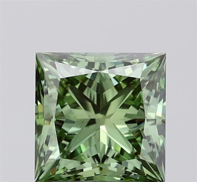 2.04 Ct. Fancy Vivid  Green Princess Lab Grown Diamond