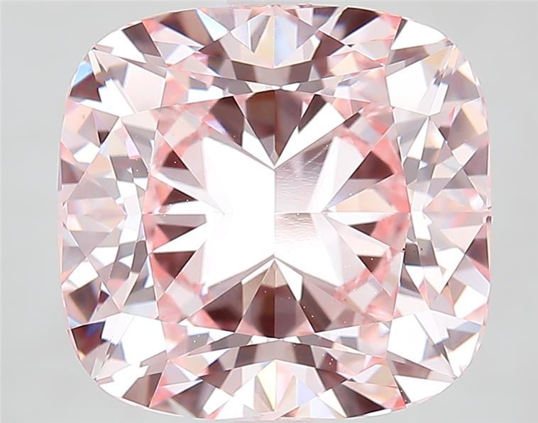 7.41 Ct. Fancy Intense  Pink Cushion Lab Grown Diamond