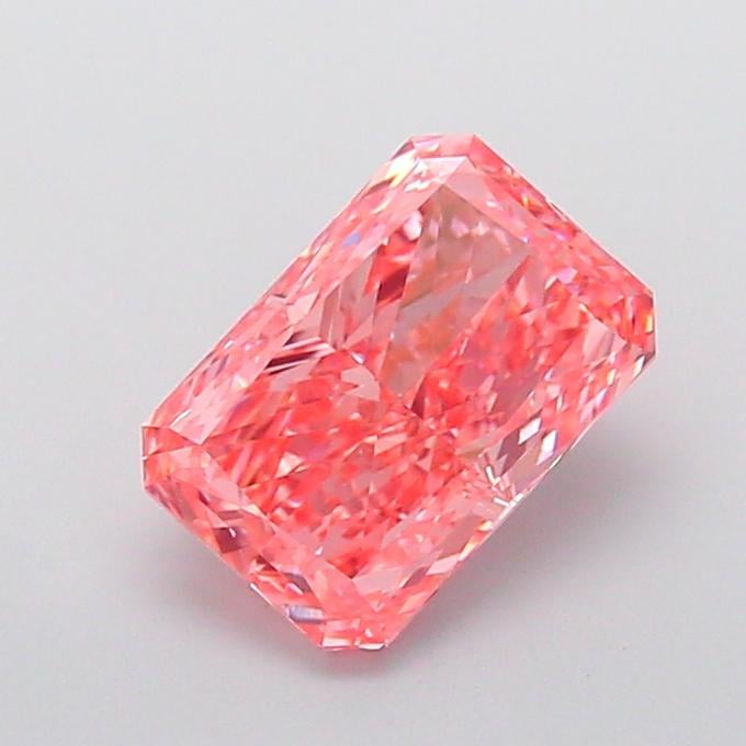 2.71 Ct. Fancy Pink Radiant Lab Grown Diamond