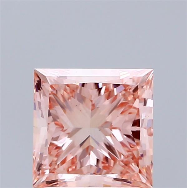 1.99 Ct. Fancy Vivid Pink Princess Lab Grown Diamond