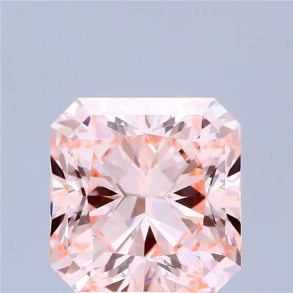 3.16 Ct. Fancy Intense Pink Radiant Lab Grown Diamond