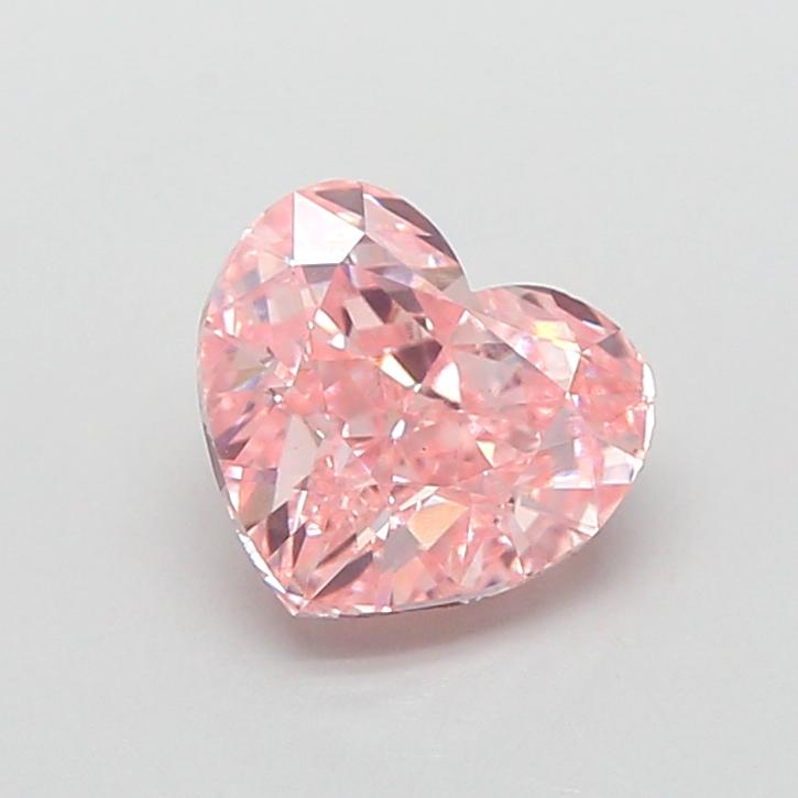 1.50 Ct. Fancy Intense  Pink Heart Lab Grown Diamond