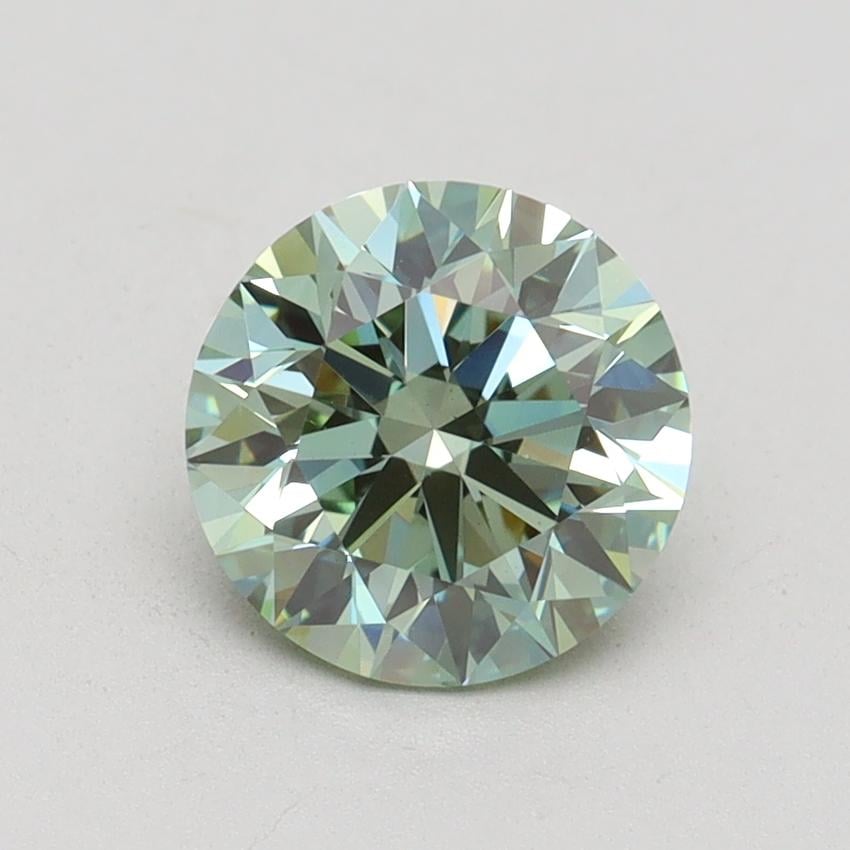 1.50 Ct. Fancy Vivid Green Round Lab Grown Diamond