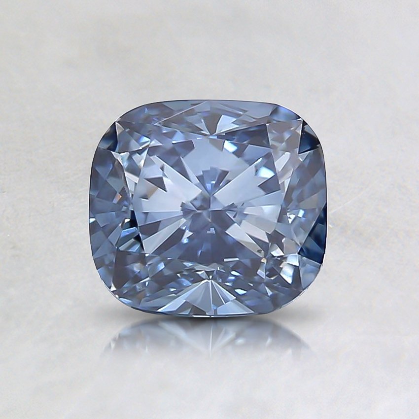 1.02 Ct. Fancy Intense Blue Cushion Lab Grown Diamond
