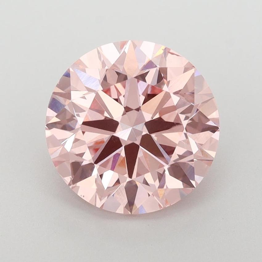 3.00 Ct. Fancy Intense Pink Round Lab Grown Diamond