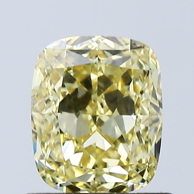 1.05 Ct. Fancy Intense Yellow Cushion Lab Grown Diamond