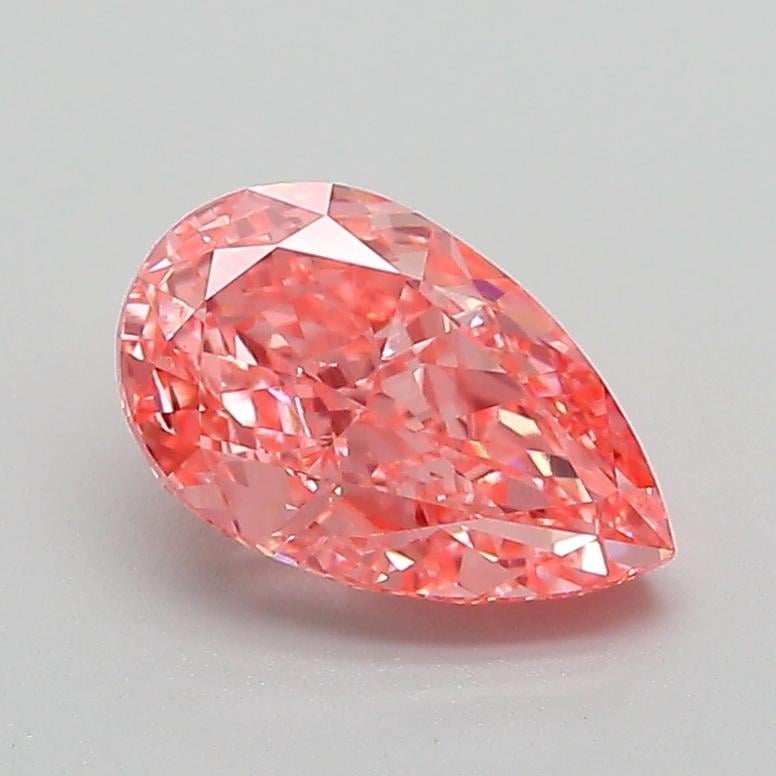 1.26 Ct. Fancy Vivid Pink Pear Lab Grown Diamond