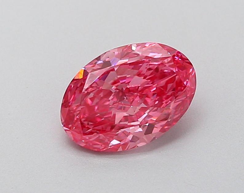 1.04 Ct. Fancy Vivid Pink Oval Lab Grown Diamond