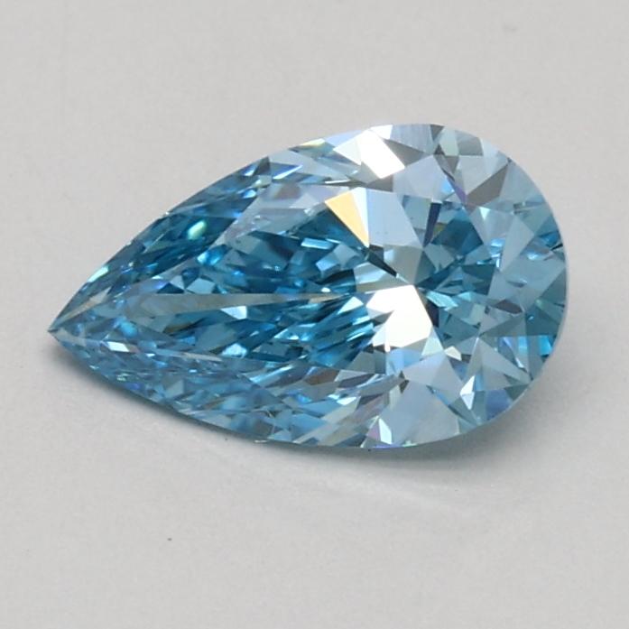 0.51 Ct. Fancy Vivid Blue Pear Lab Grown Diamond