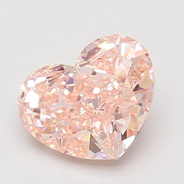 1.53 Ct. Fancy Vivid Pink Heart Lab Grown Diamond
