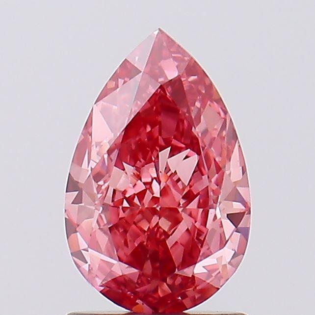 1.56 Ct. Fancy Vivid  Pink Pear Lab Grown Diamond
