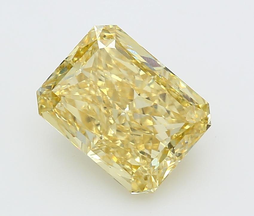 5.14 Ct. Fancy Intense  Yellow Radiant Lab Grown Diamond