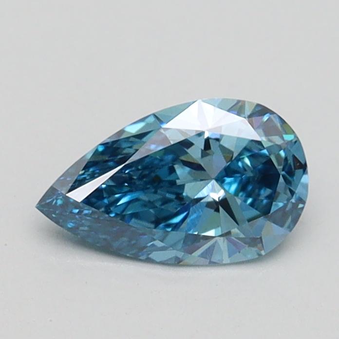 0.54 Ct. Fancy Vivid Blue Pear Lab Grown Diamond