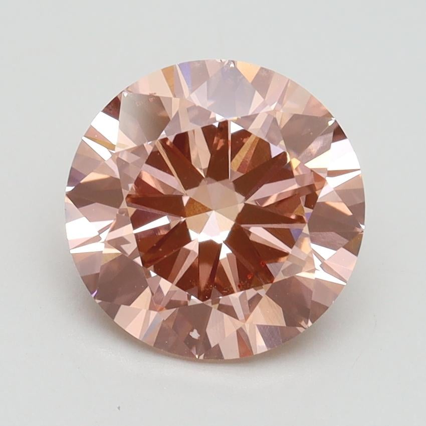2.78 Ct. Fancy Intense Pink Round Lab Grown Diamond