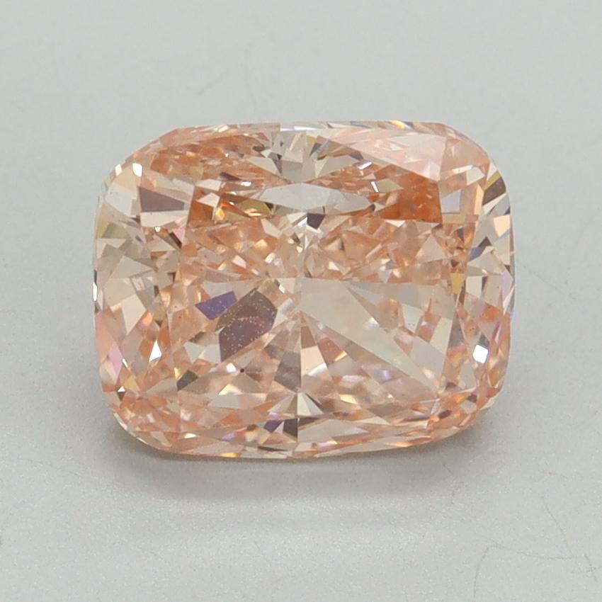 2.50 Ct. Fancy Intense Pink Cushion Lab Grown Diamond