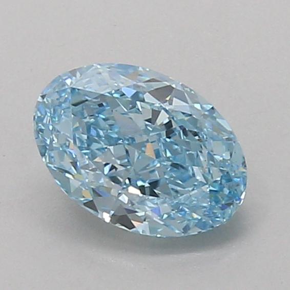 1.10 Ct. Fancy Vivid Blue Oval Lab Grown Diamond