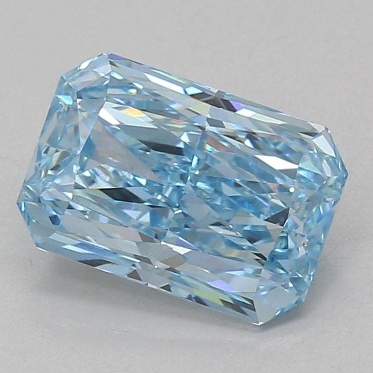 3.08 Ct. Fancy Vivid Blue Radiant Lab Grown Diamond
