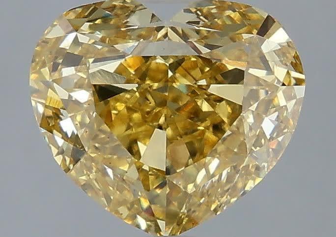 3.03 Ct. Fancy Intense Yellow Heart Lab Grown Diamond