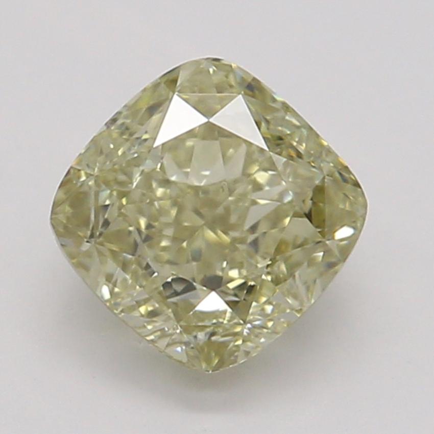 0.60 Ct. Fancy Brownish Greenish Yellow Cushion Diamond