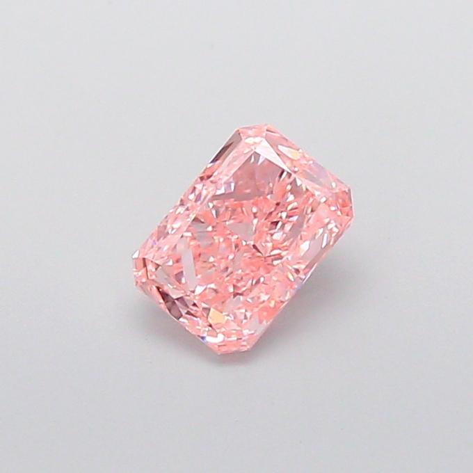 1.01 Ct. Fancy Vivid  Pink Radiant Lab Grown Diamond