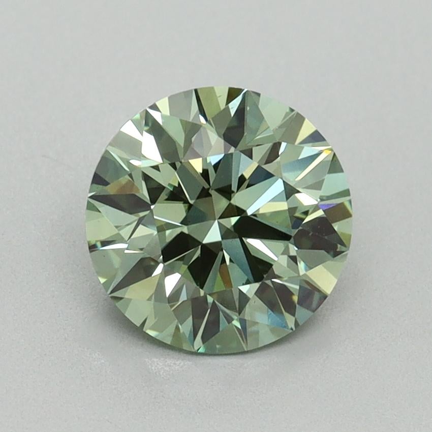 1.43 Ct. Fancy Vivid Pacific Green Round Lab Grown Diamond