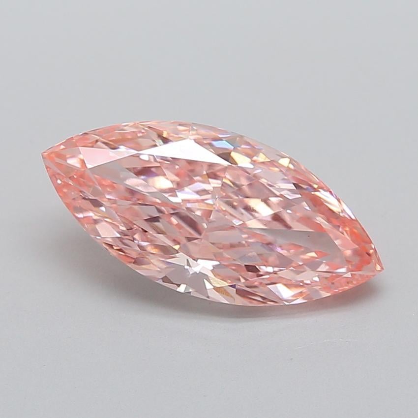 3.41 Ct. Fancy Vivid  Pink Marquise Lab Grown Diamond