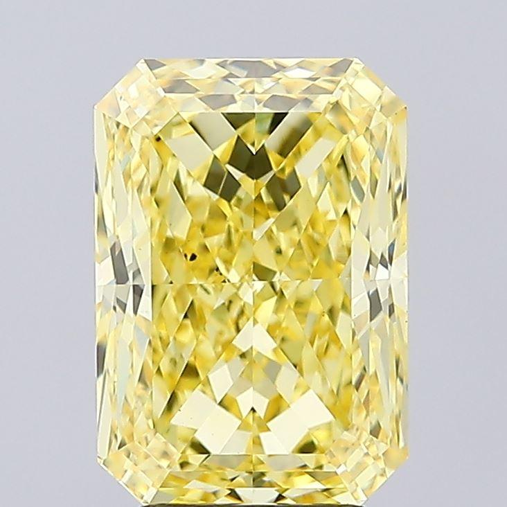 4.04 Ct. Fancy Intense Yellow Radiant Lab Grown Diamond