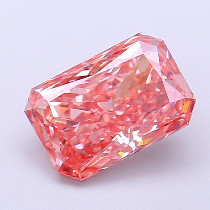 2.04 Ct. Fancy Vivid  Pink Radiant Lab Grown Diamond