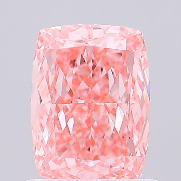 1.02 Ct. Fancy Vivid Pink Cushion Lab Grown Diamond