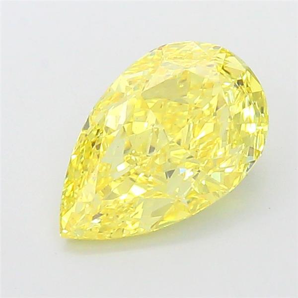 2.55 Ct. Fancy Intense Yellow Pear Lab Grown Diamond