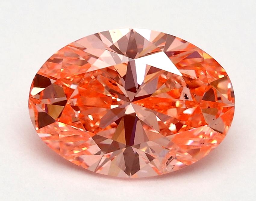 1.96 Ct. Fancy Vivid Pink Oval Lab Grown Diamond
