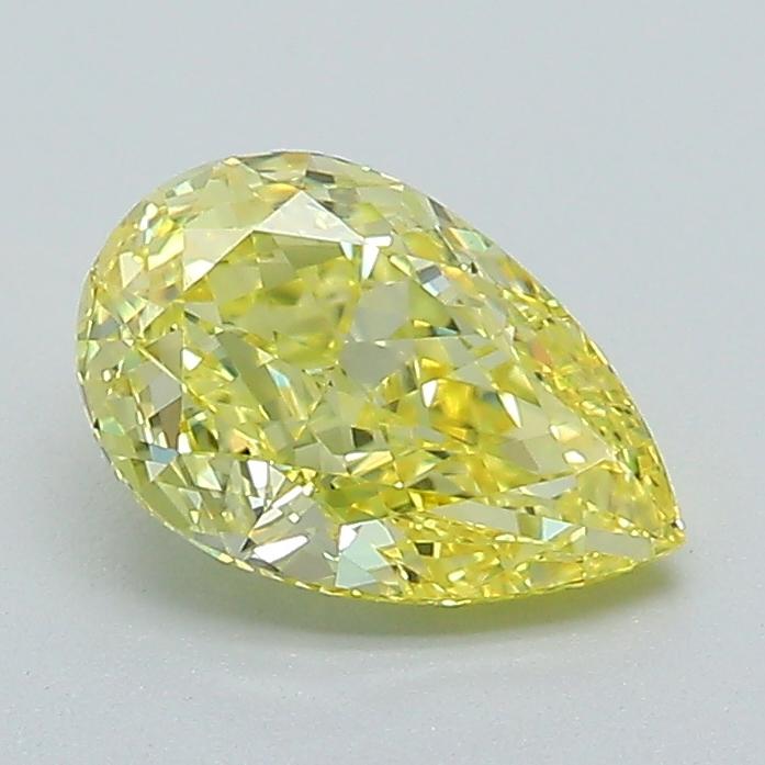 1.13 Ct. Fancy Intense Yellow Pear Lab Grown Diamond