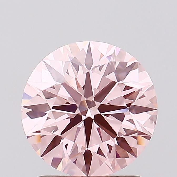 1.59 Ct. Fancy Intense Pink Round Lab Grown Diamond