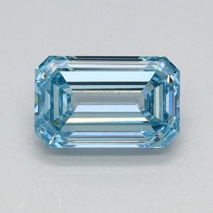 0.60 Ct. Fancy Intense Blue Emerald Lab Grown Diamond