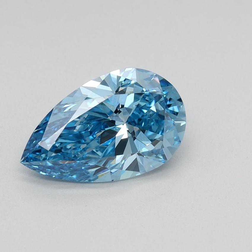 0.96 Ct. Fancy Vivid Blue Pear Lab Grown Diamond