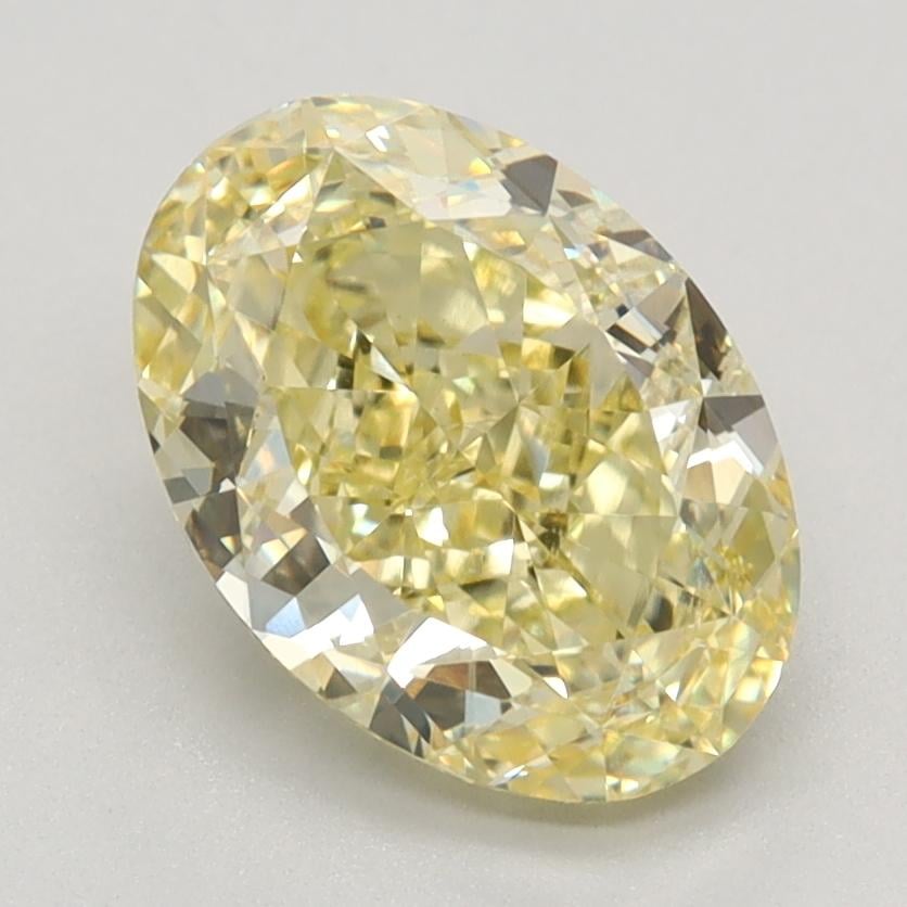 2.04 Ct. Fancy Intense Yellow Oval Lab Grown Diamond
