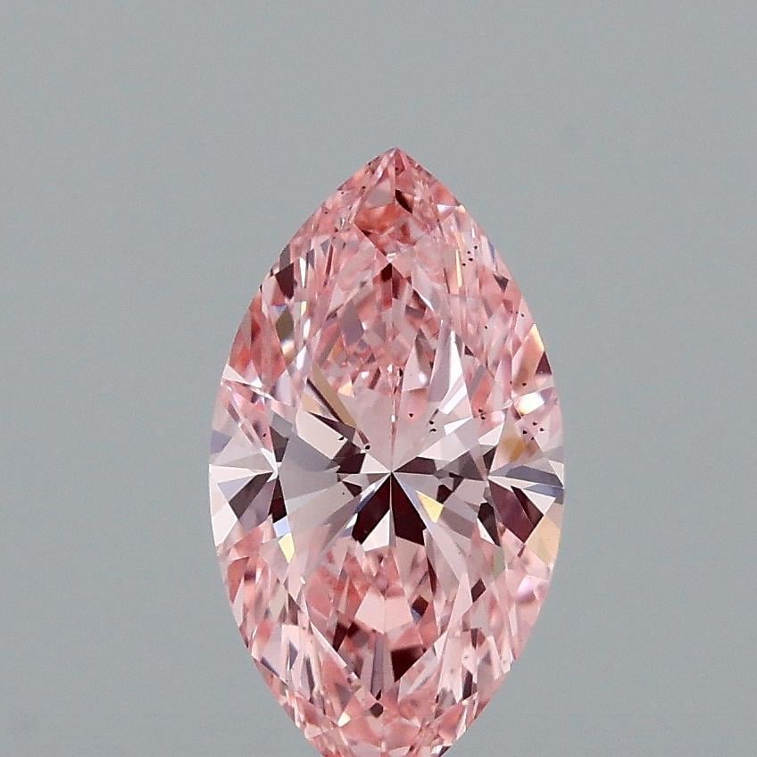 1.11 Ct. Fancy Vivid Pink Marquise Lab Grown Diamond