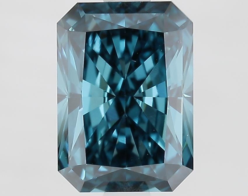 1.84 Ct. Fancy Vivid Blue Radiant Lab Grown Diamond