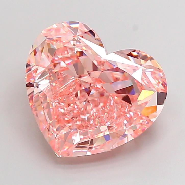 15.05 Ct. Fancy Vivid Pink Heart Lab Grown Diamond