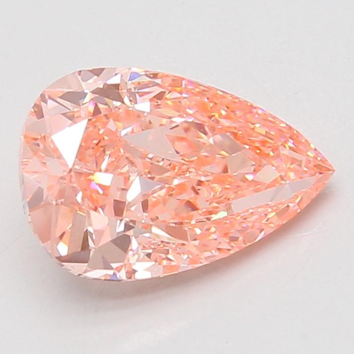 2.84 Ct. Fancy Vivid Pink Pear Lab Grown Diamond