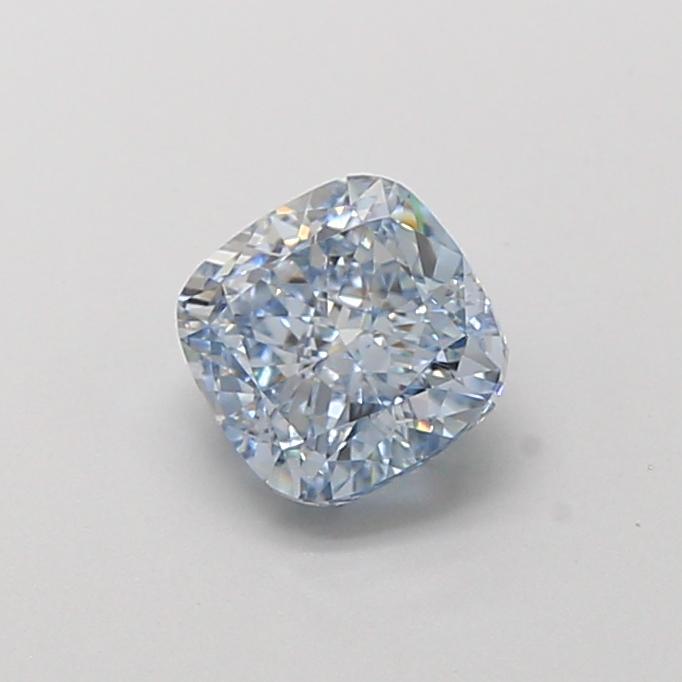 1.20 Ct. Fancy Vivid Blue Cushion Lab Grown Diamond
