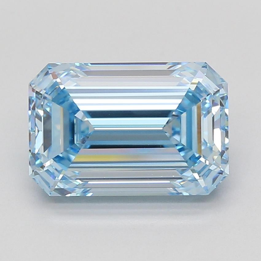 5.08 Ct. Fancy Vivid Blue Emerald Lab Grown Diamond